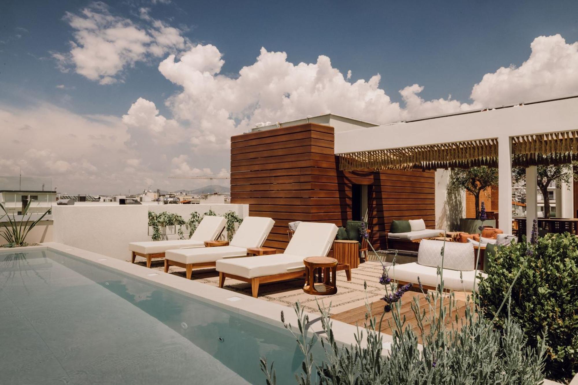 Hotel Monasty, Thessaloniki, Autograph Collection Zewnętrze zdjęcie Rooftop pool at the hotel